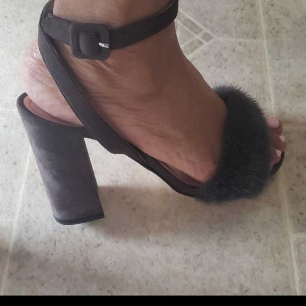 BARNEYS NEW YORK MINK ankle strap pump - image 2