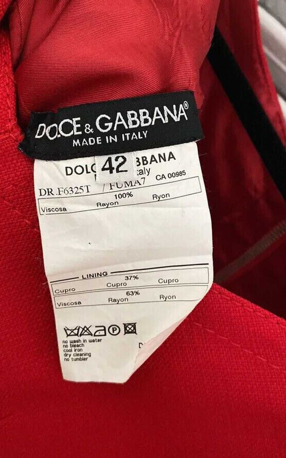 Dolce & Gabbana Vintage Red Dolce and Gabbana Dre… - image 4