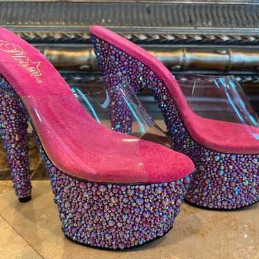 New Gorgeous Discontinued Bejeweled Pleaser Heels