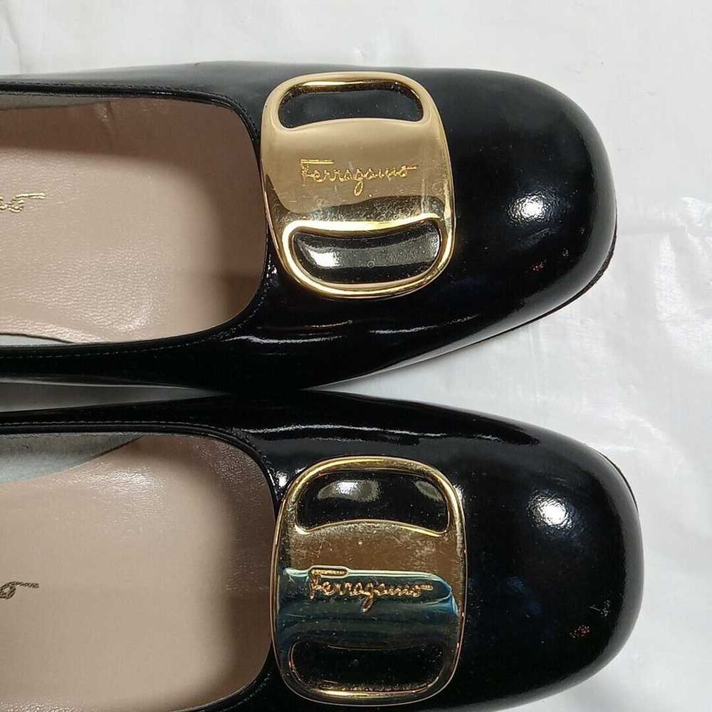 Salvatore Ferragamo Women shoes size 6 Black With… - image 4