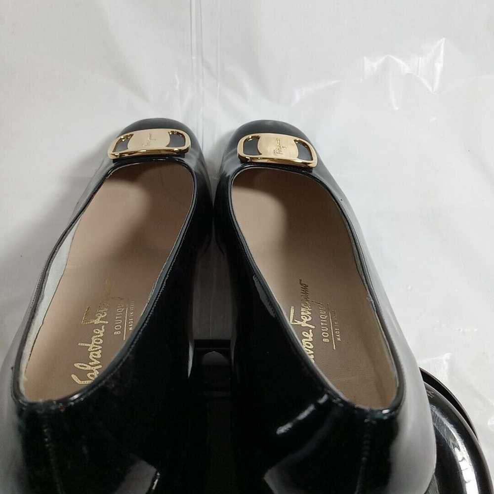 Salvatore Ferragamo Women shoes size 6 Black With… - image 8