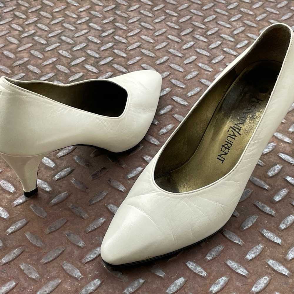 yves saint laurent Women Sandal Shoes White Leath… - image 10