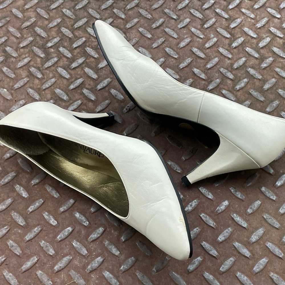 yves saint laurent Women Sandal Shoes White Leath… - image 4