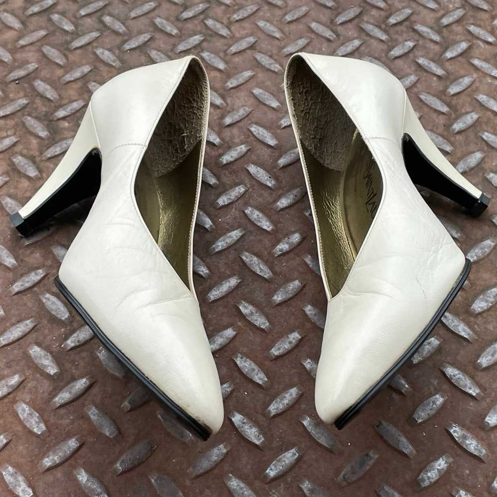 yves saint laurent Women Sandal Shoes White Leath… - image 5