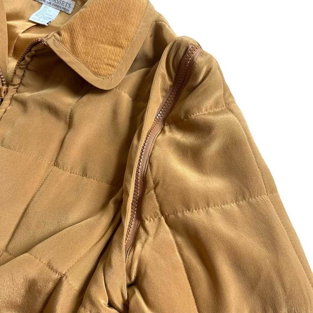 Diane Von Furstenberg Silk Assets Zip Up Quilted … - image 10
