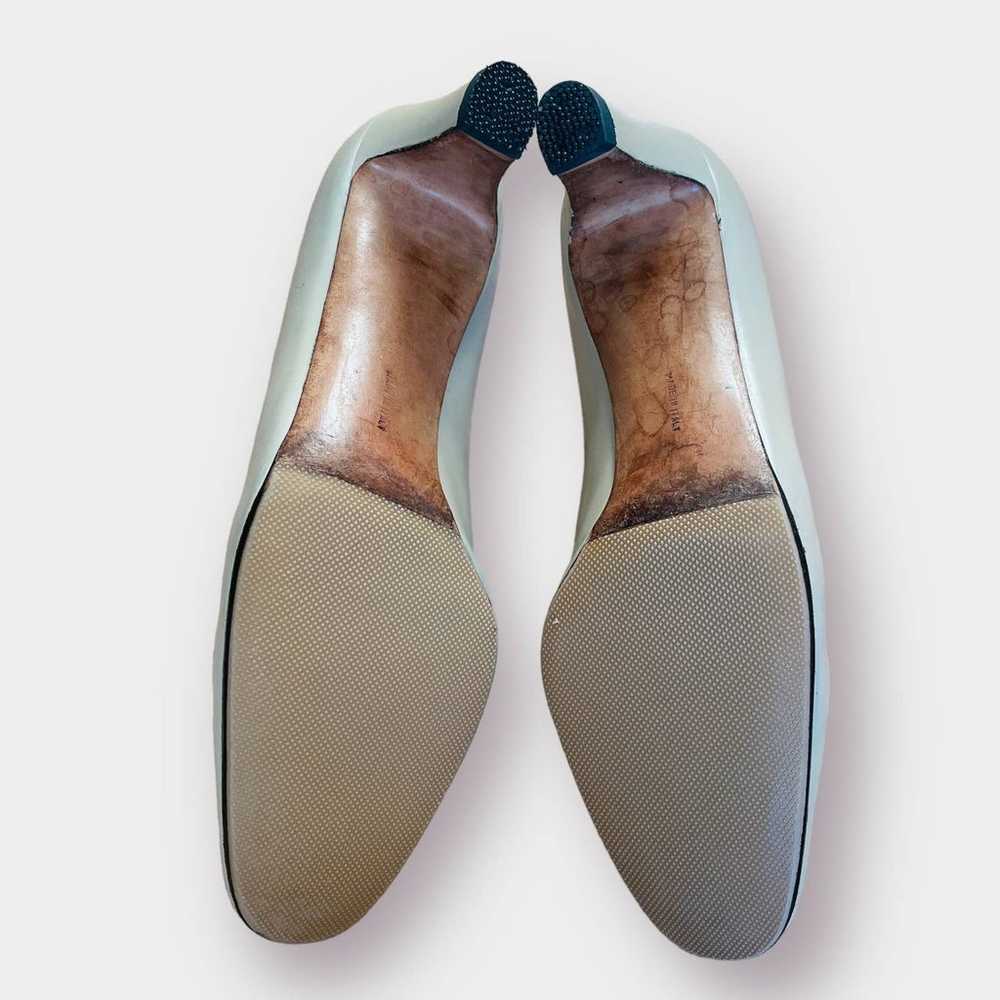 60s Ferragamo Cream Heels - image 8