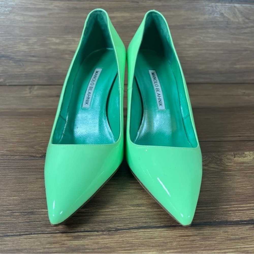 Manolo Blahnik BB Lime Green Pumps Heels Women’s … - image 6