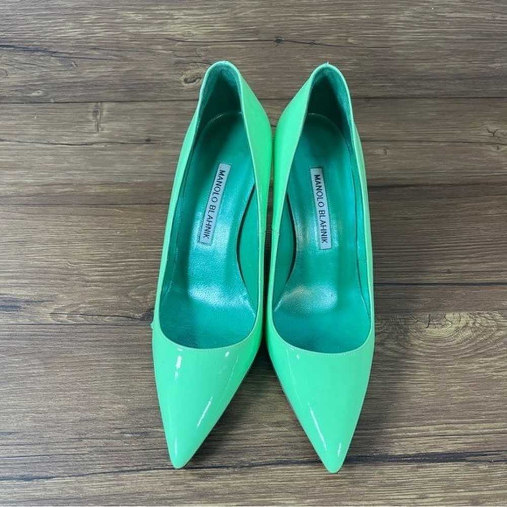 Manolo Blahnik BB Lime Green Pumps Heels Women’s … - image 7