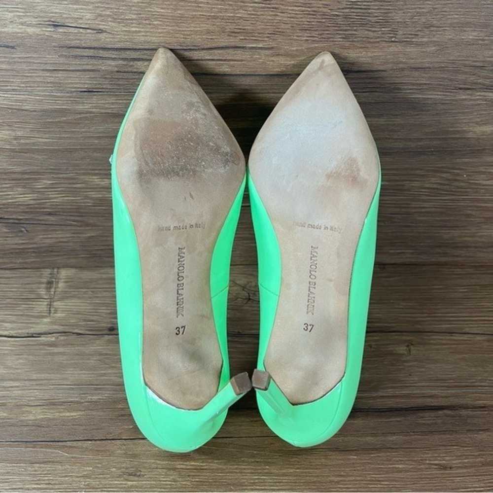 Manolo Blahnik BB Lime Green Pumps Heels Women’s … - image 8