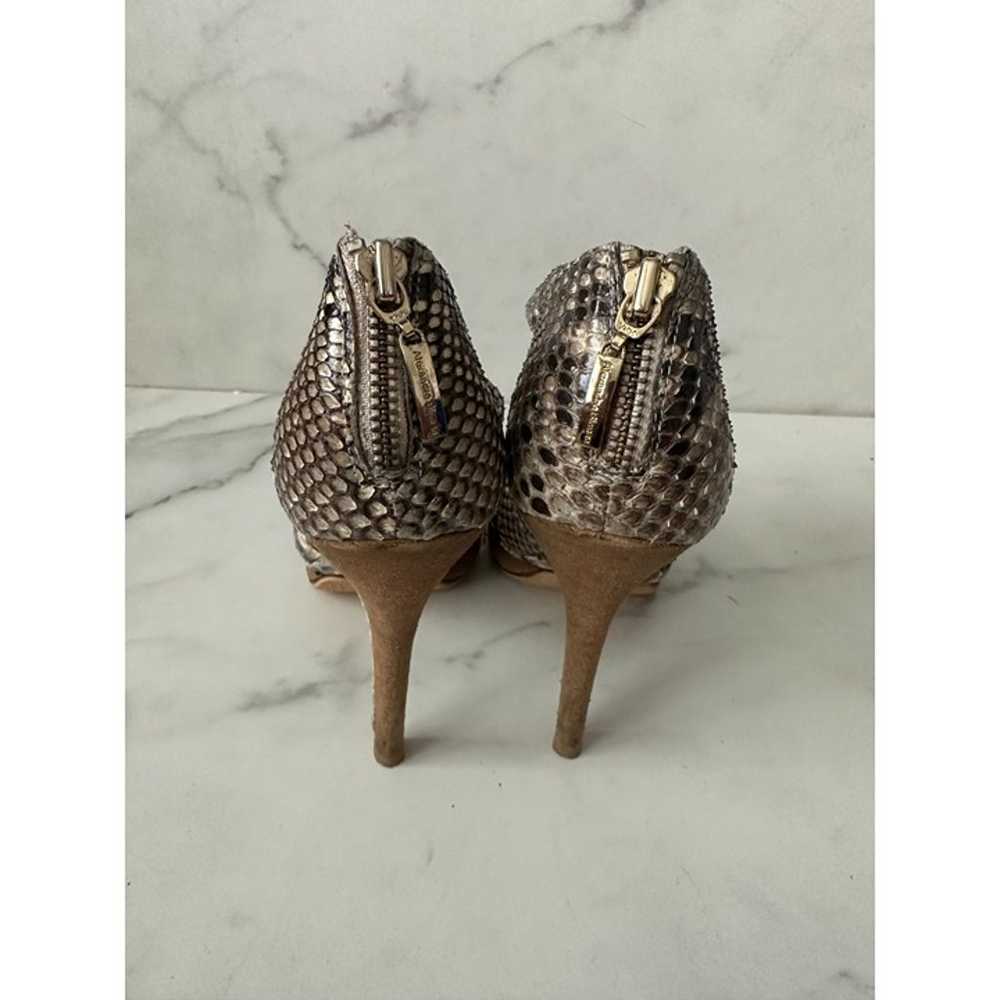 ALEXANDRE BIRMAN Snake Print Leather Heels Size 8 - image 5