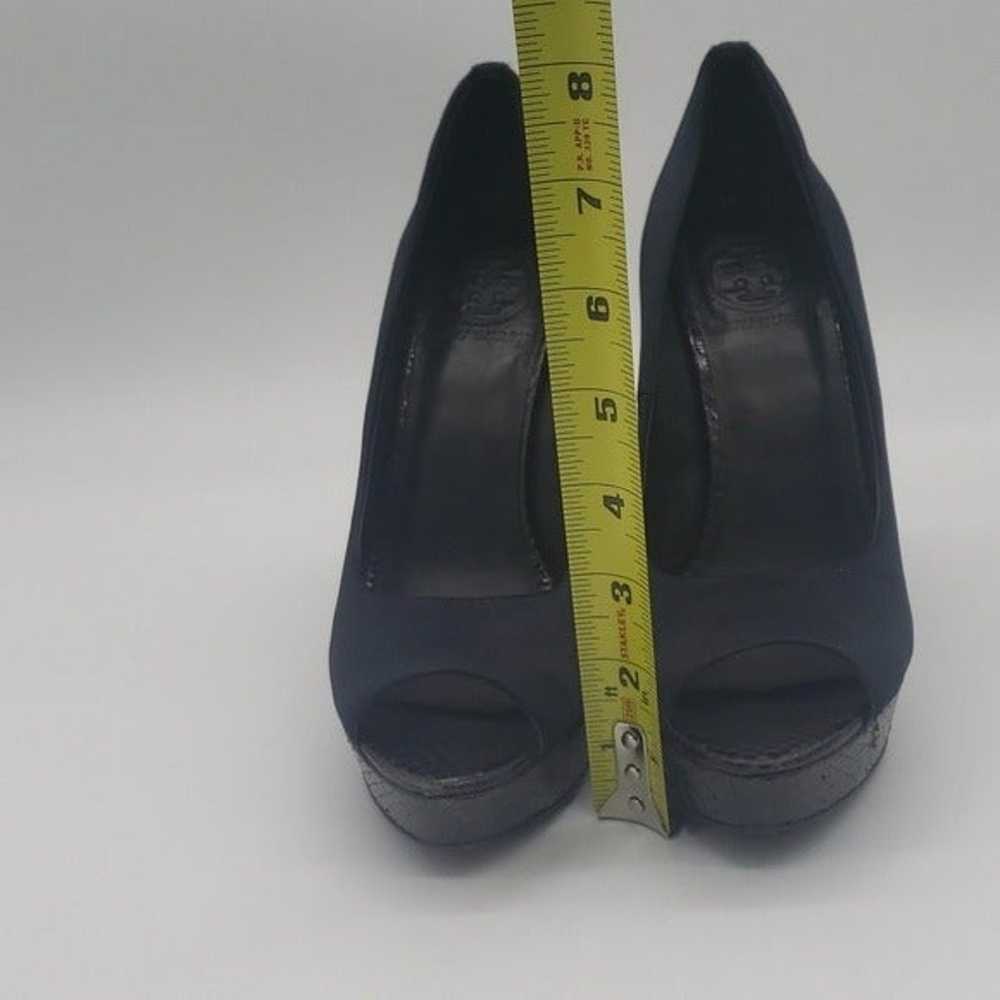 Tory Burch Women's Satin Platform Shoes Size 7 - image 11