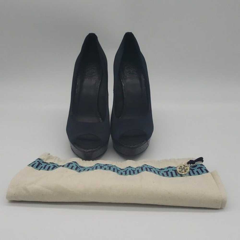 Tory Burch Women's Satin Platform Shoes Size 7 - image 12
