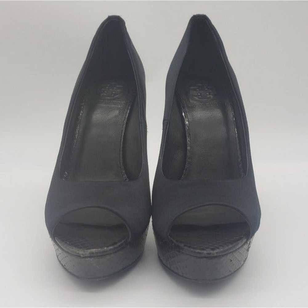 Tory Burch Women's Satin Platform Shoes Size 7 - image 4