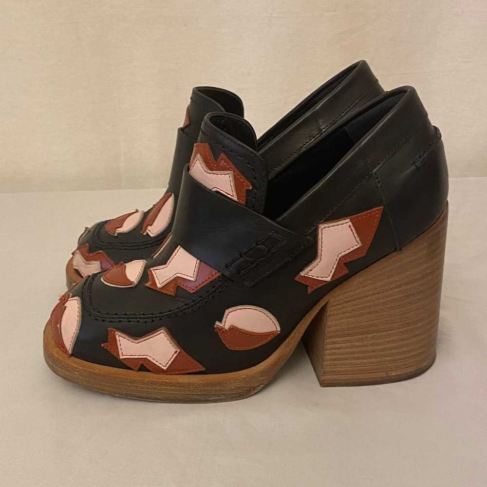 MARNI 6 (36) Chunky Heel Loafers Appliqué Shoes R… - image 3