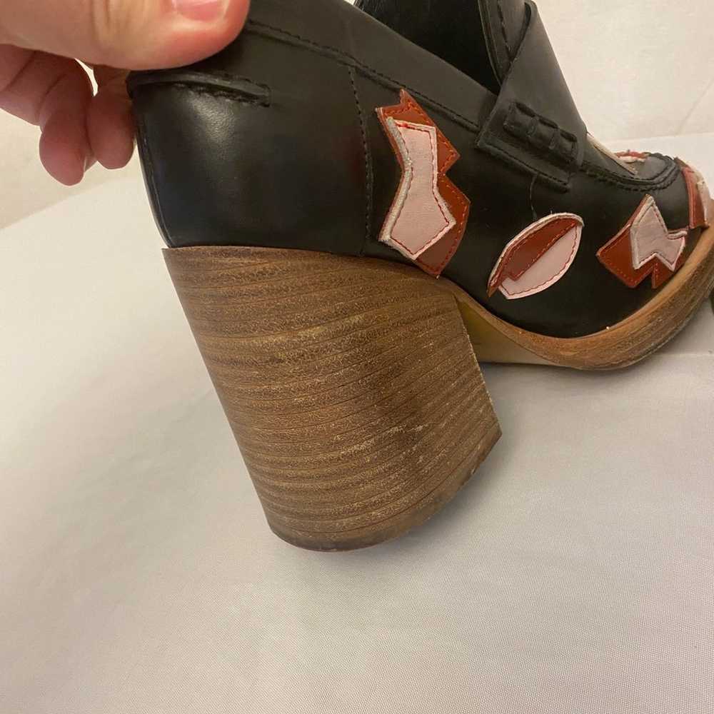 MARNI 6 (36) Chunky Heel Loafers Appliqué Shoes R… - image 6