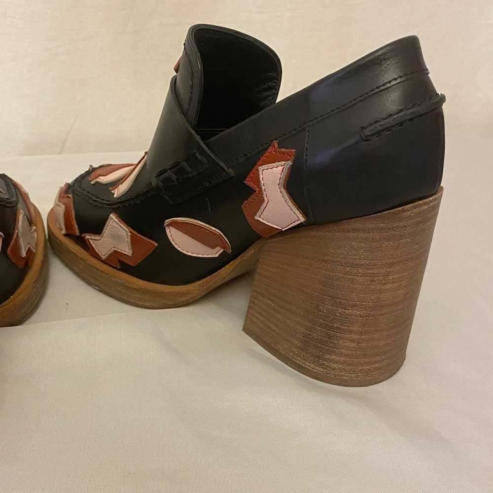 MARNI 6 (36) Chunky Heel Loafers Appliqué Shoes R… - image 7