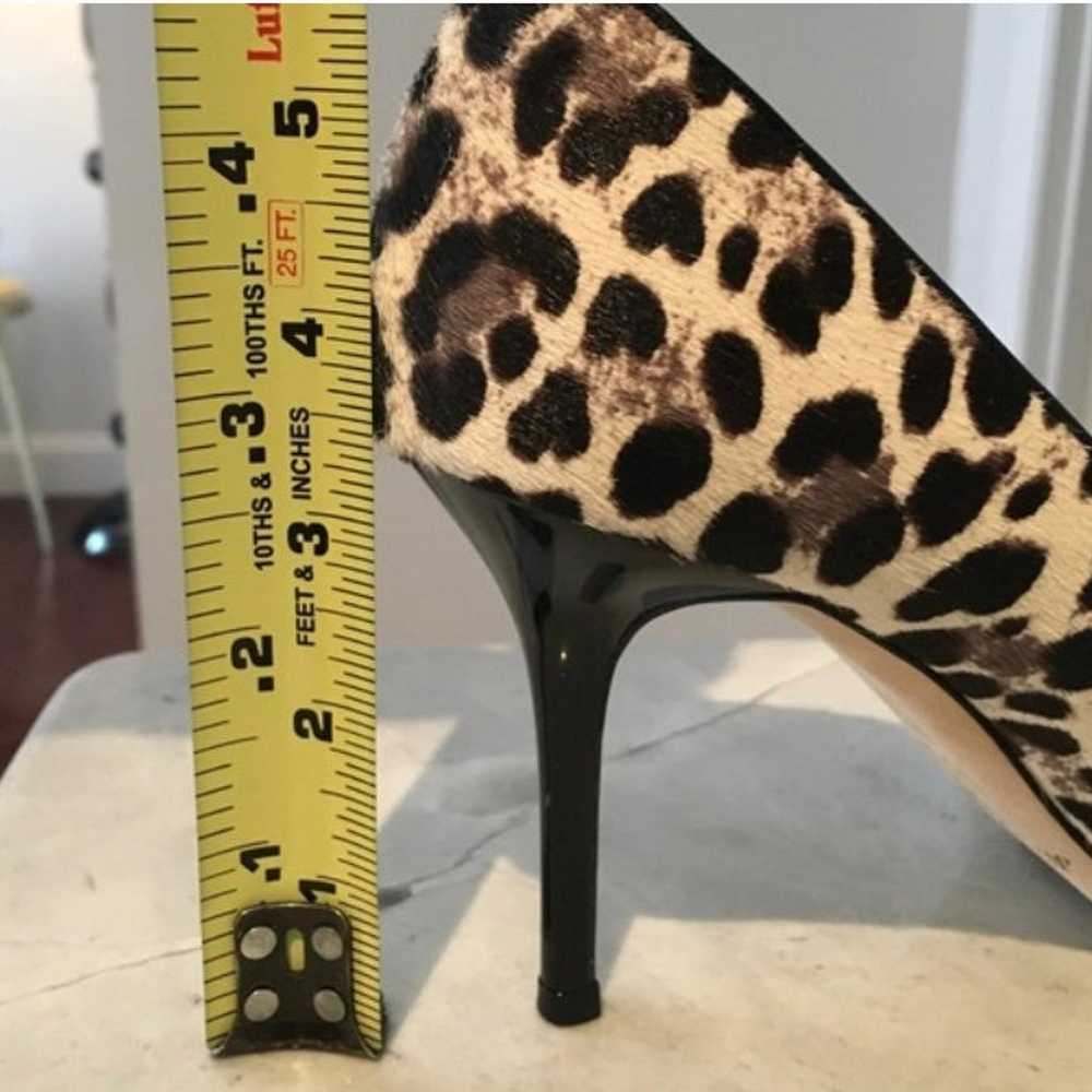 Jimmy Choo Pony Hair Patent Leopard Heels size 37… - image 11