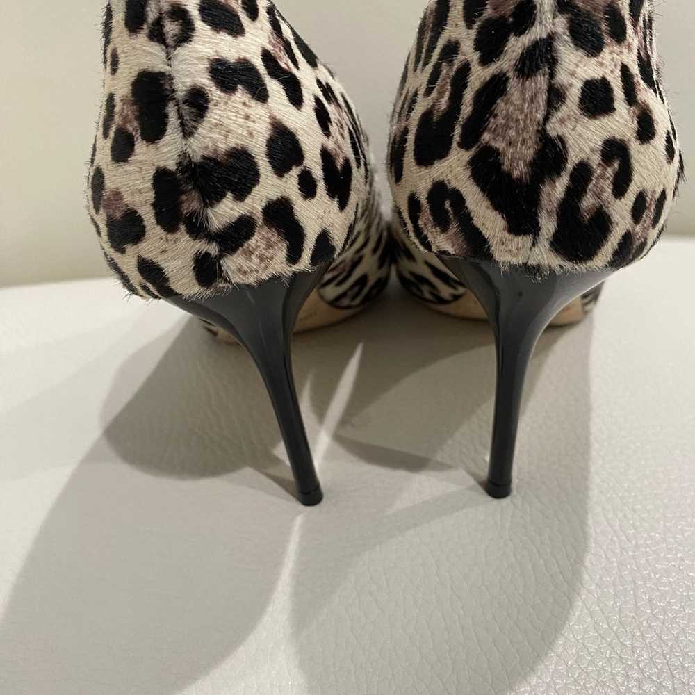 Jimmy Choo Pony Hair Patent Leopard Heels size 37… - image 5