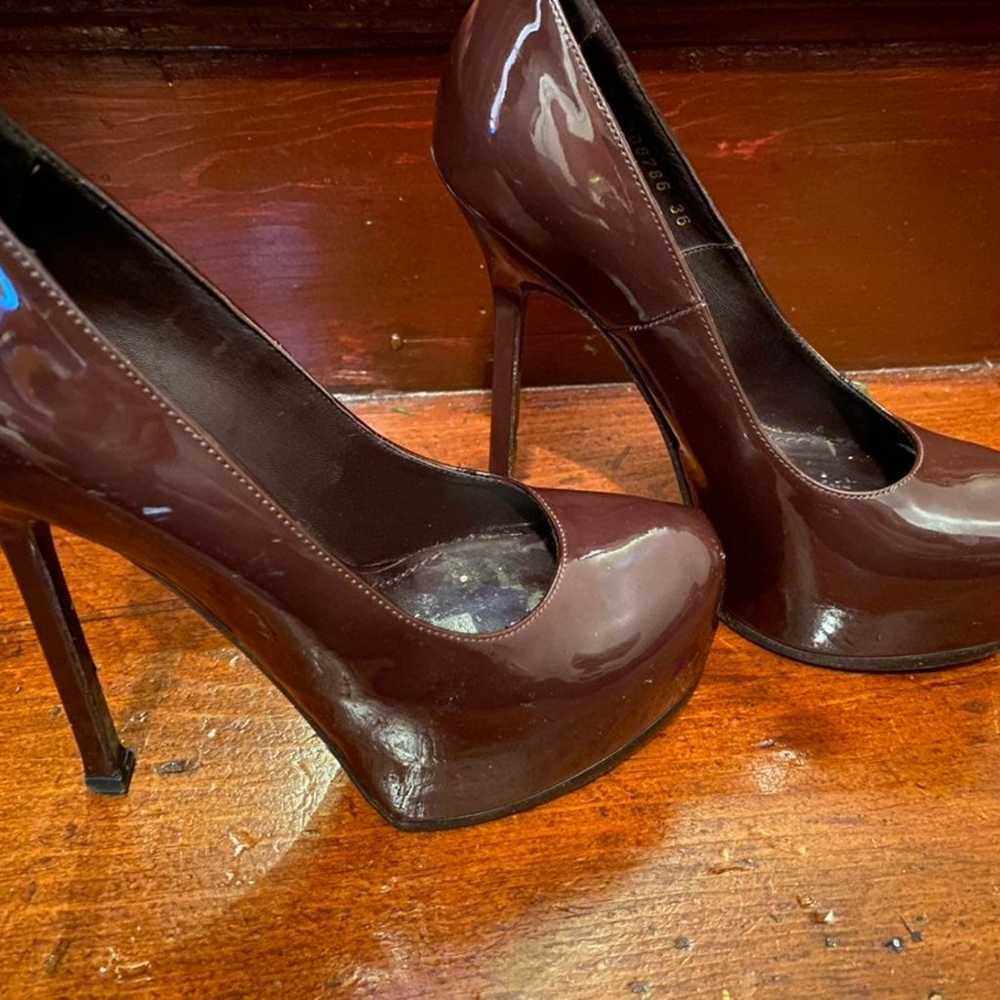 YSL Yves Saint Laurent Tribtoo pumps heels Size 5… - image 2