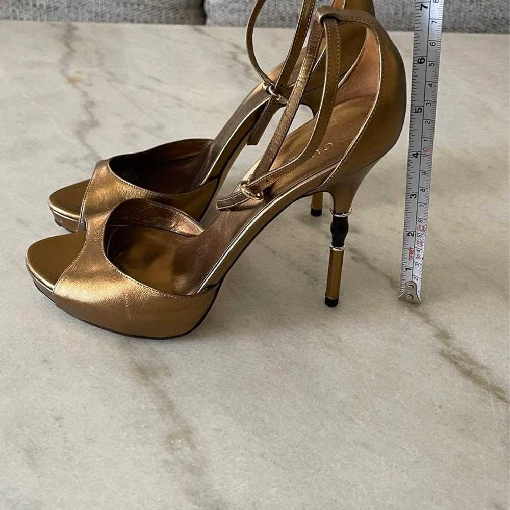 Gucci Bronze heels size 8 - image 2