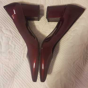 Stuart Weitzman NEW!!! Leather Burgundy Heels  Si… - image 1