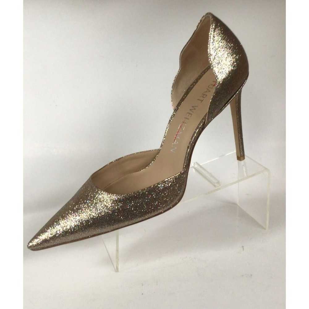 NEW STUART WEITZMAN Metallic Pointed Toe d'Orsay … - image 1