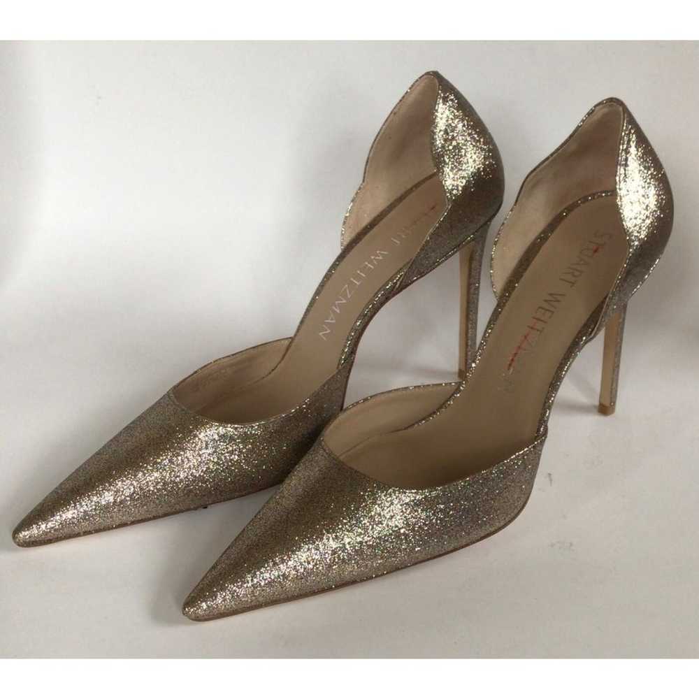 NEW STUART WEITZMAN Metallic Pointed Toe d'Orsay … - image 2