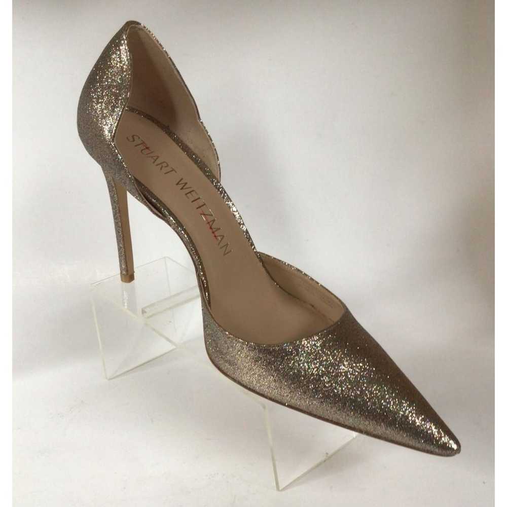 NEW STUART WEITZMAN Metallic Pointed Toe d'Orsay … - image 5