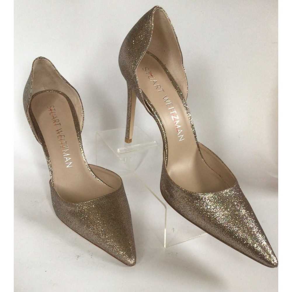 NEW STUART WEITZMAN Metallic Pointed Toe d'Orsay … - image 8