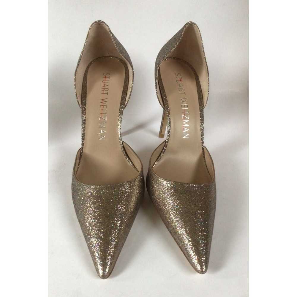 NEW STUART WEITZMAN Metallic Pointed Toe d'Orsay … - image 9