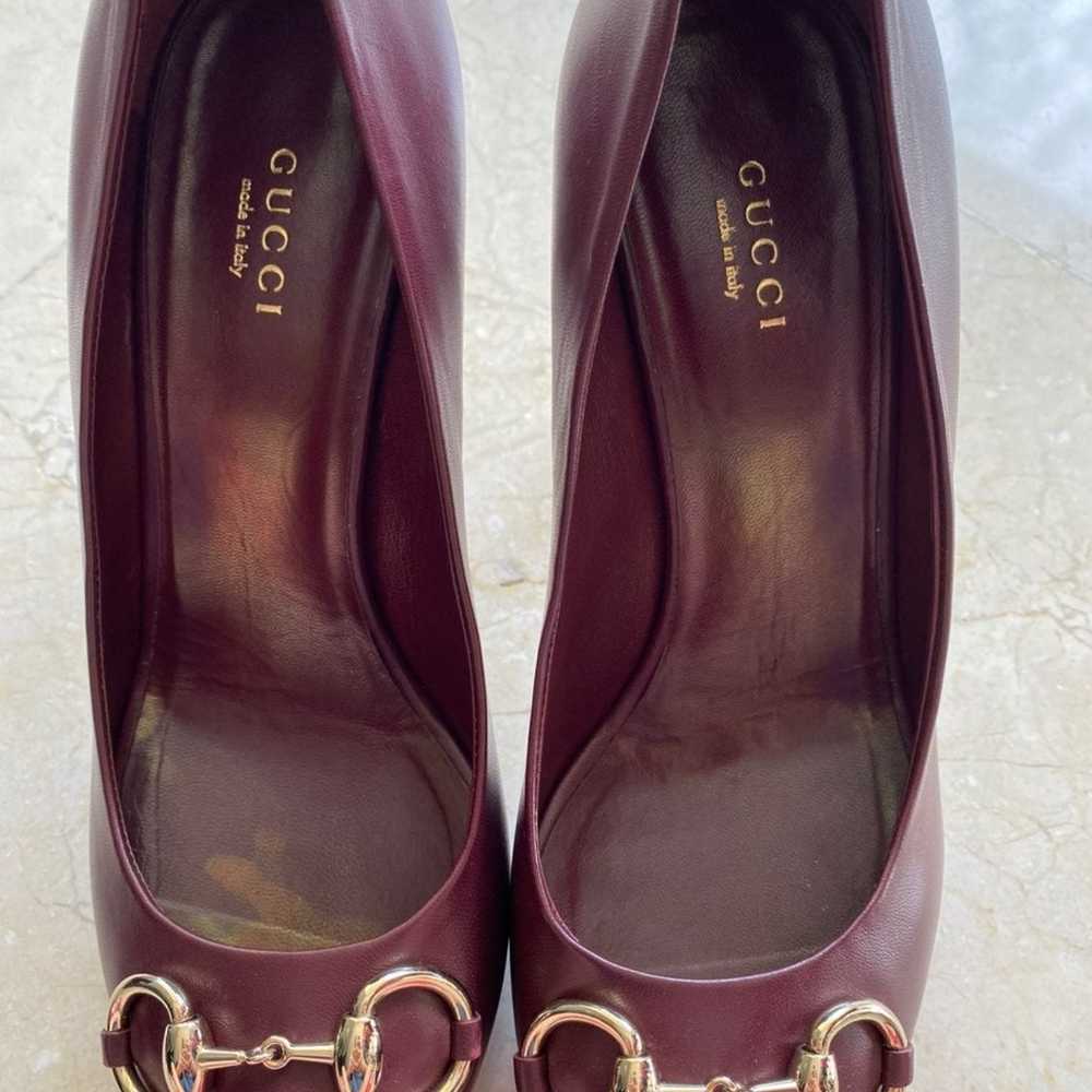 Gucci Burgundy Heels - image 2