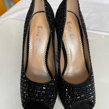 Black Sequence High Heel Shoes - image 1