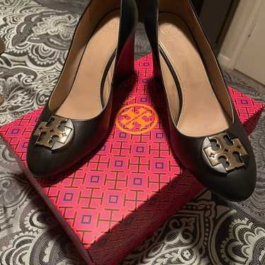 Tory Burch Black Wedge Pumps - image 1