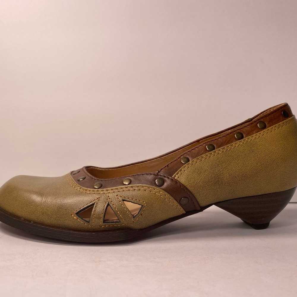 John fluevog leather pumps olive brown 7 - image 2