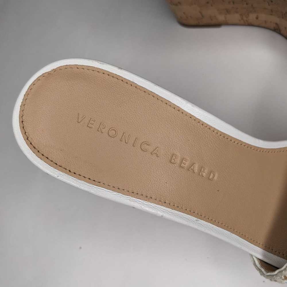 VERONICA BEARD Dali White Woven Cork Wedge Sandal… - image 6