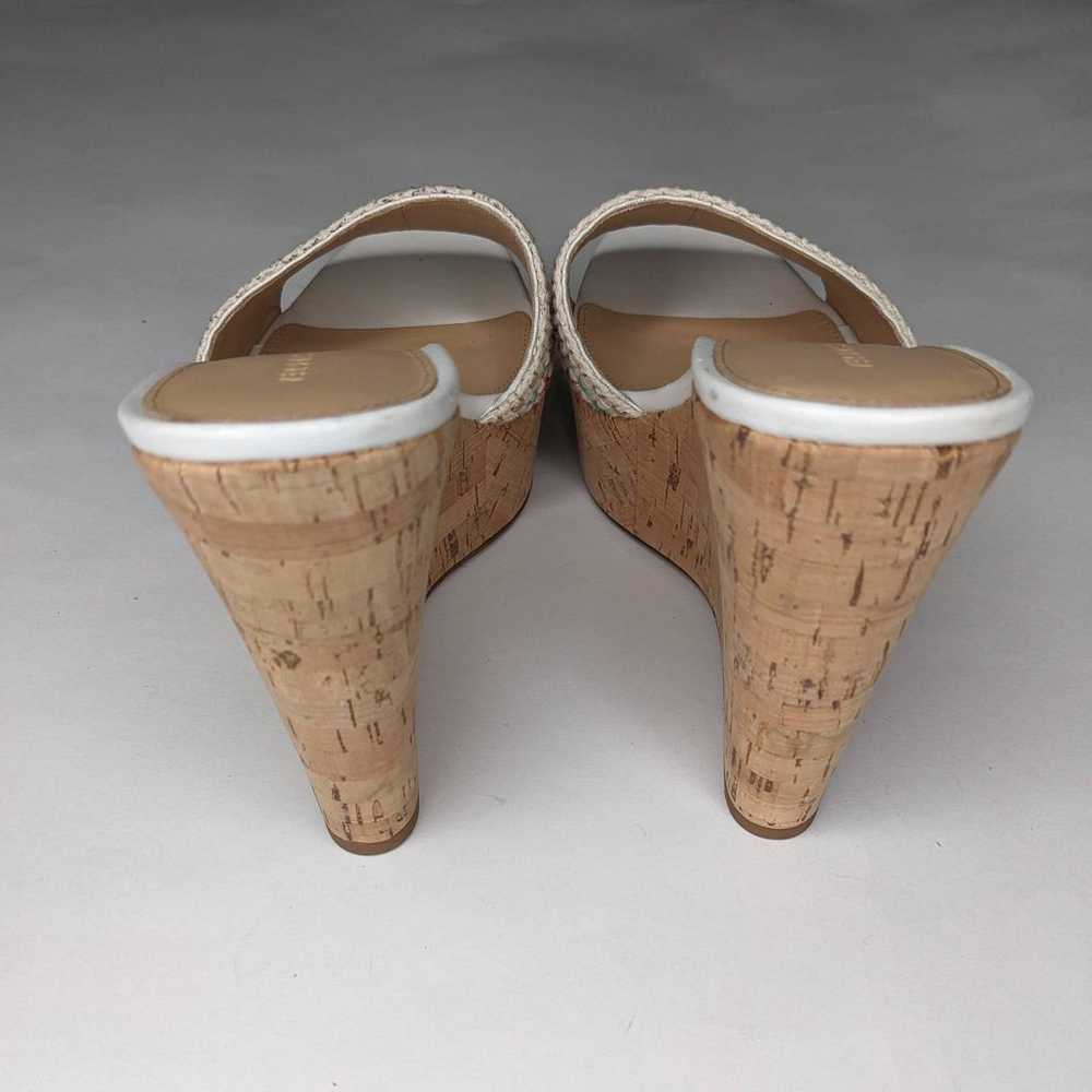 VERONICA BEARD Dali White Woven Cork Wedge Sandal… - image 7