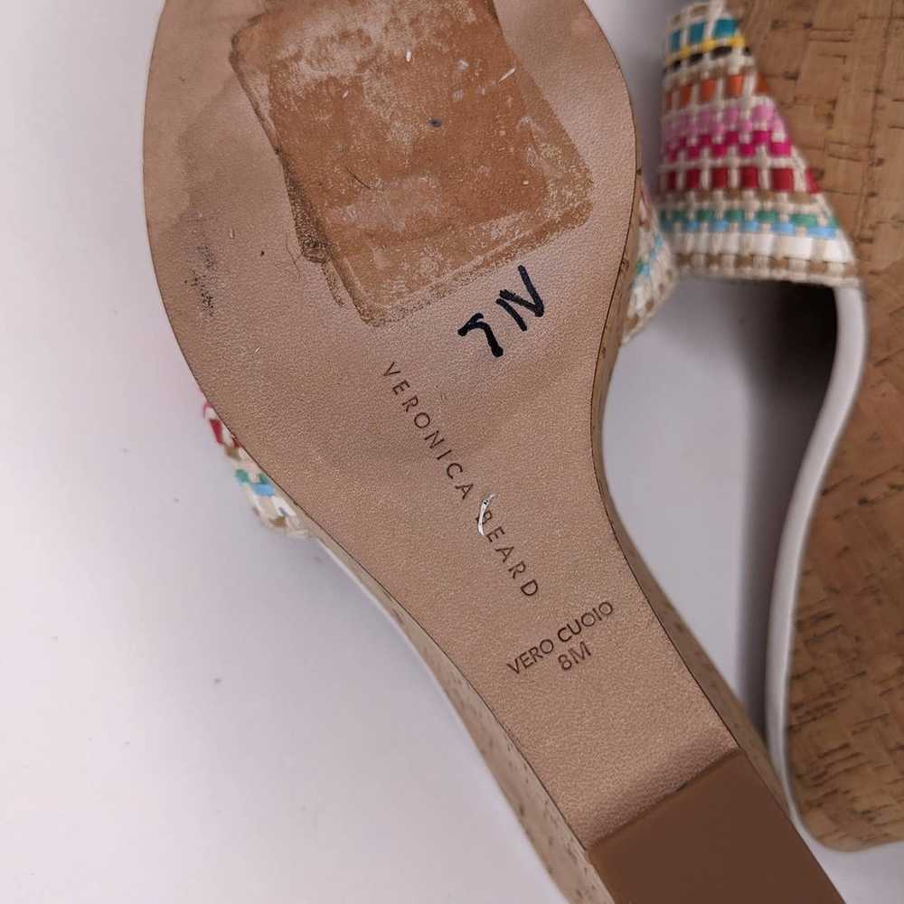 VERONICA BEARD Dali White Woven Cork Wedge Sandal… - image 9