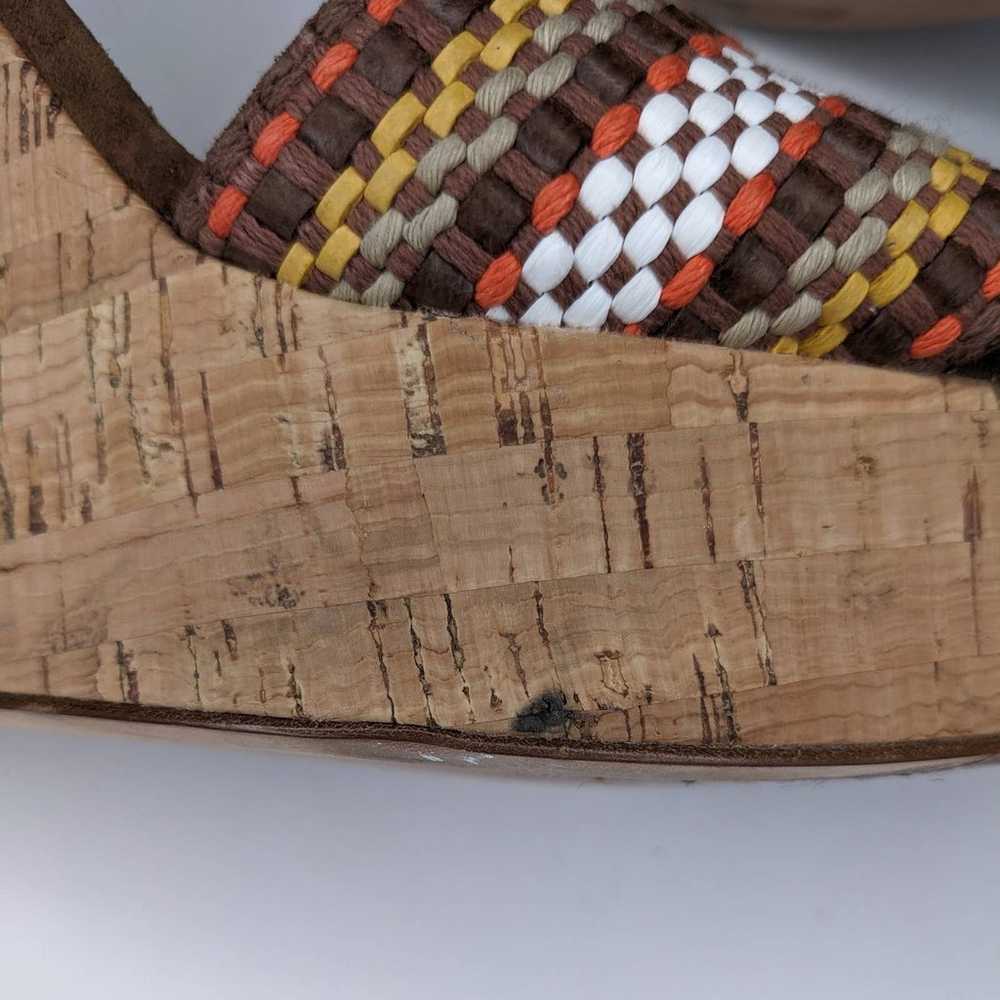 VERONICA BEARD Dali Brown Woven Cork Wedge Sandal… - image 10