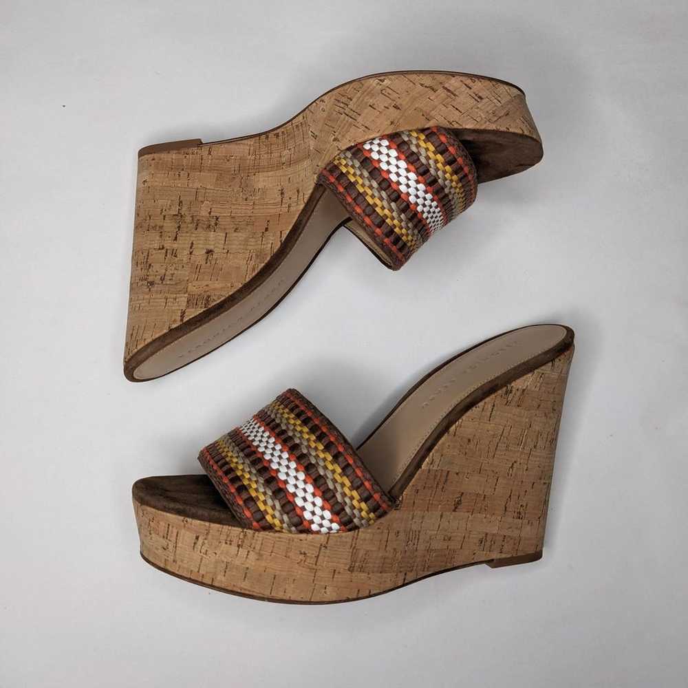 VERONICA BEARD Dali Brown Woven Cork Wedge Sandal… - image 4