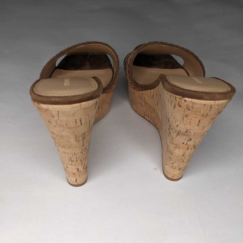 VERONICA BEARD Dali Brown Woven Cork Wedge Sandal… - image 7