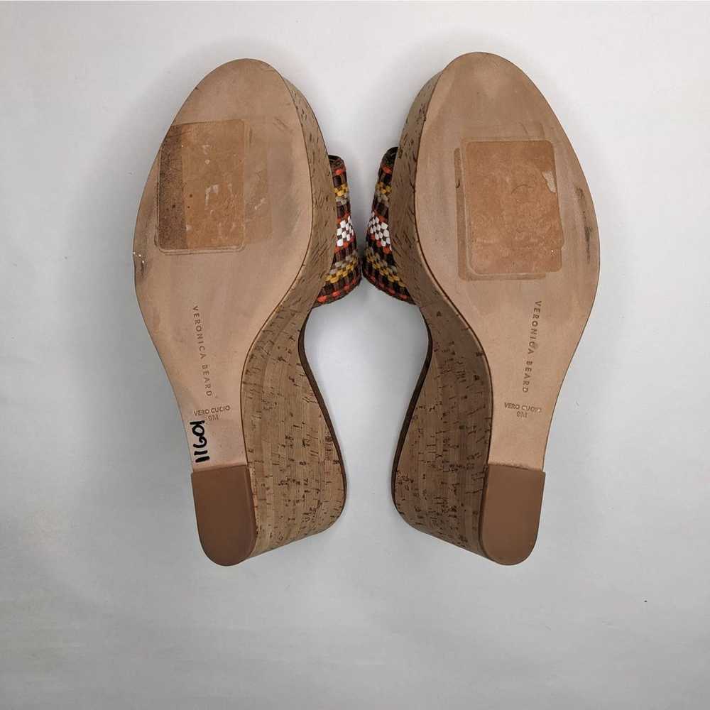 VERONICA BEARD Dali Brown Woven Cork Wedge Sandal… - image 8