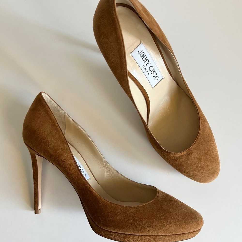 Jimmy Choo Aimee Suede Leather Pumps - image 12