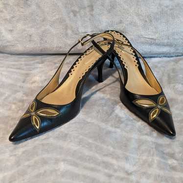 Bottega Veneta Heels black and gold - image 1