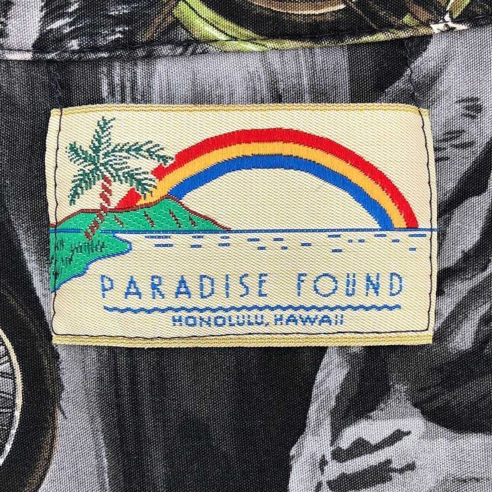 Paradise Found 90s motorcycle print hawaiian shir… - image 4