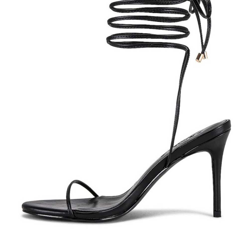 Femme LA barely there lace up heels - image 1