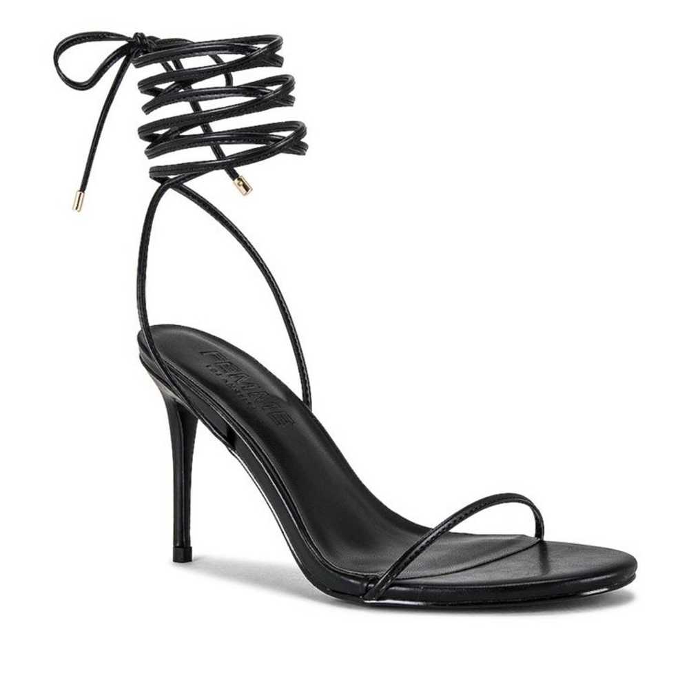 Femme LA barely there lace up heels - image 5