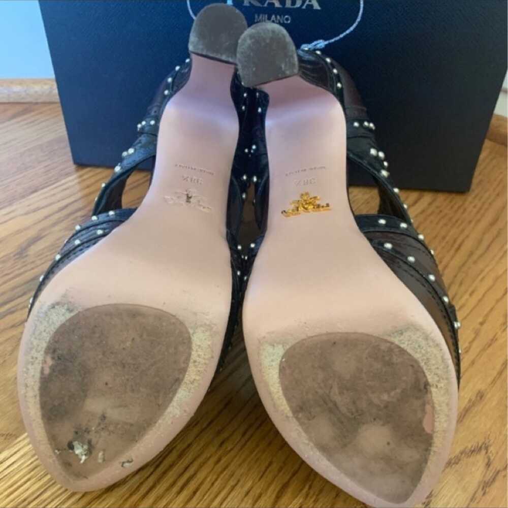 Very Classy Prada Stud Shoes. Approximately 4 and… - image 6