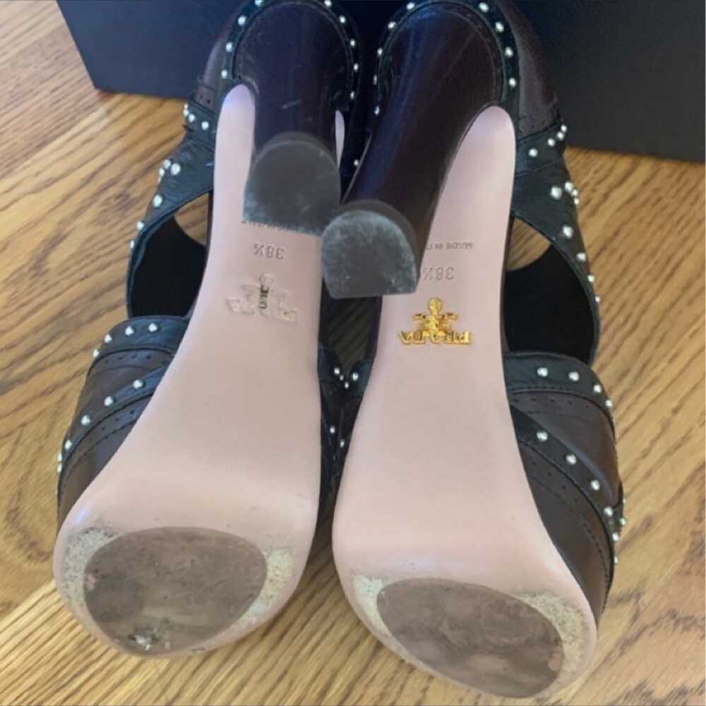 Very Classy Prada Stud Shoes. Approximately 4 and… - image 7