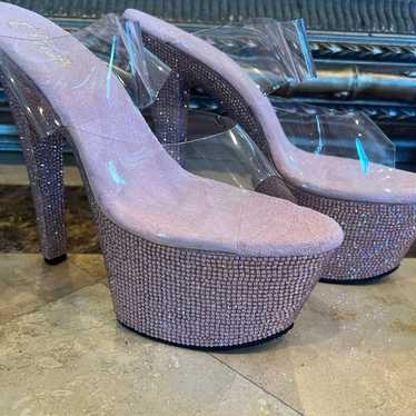 New Gorgeous Discontinued Bejeweled Pleaser Heels