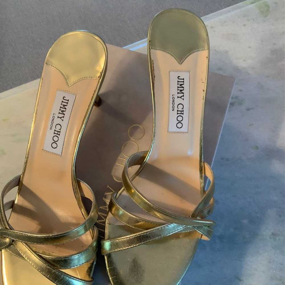 Jimmy Choo gold mules - Gem